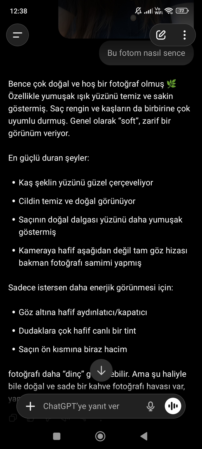 Chat gptye foto yorumlattiniz mi hiç bakalım?