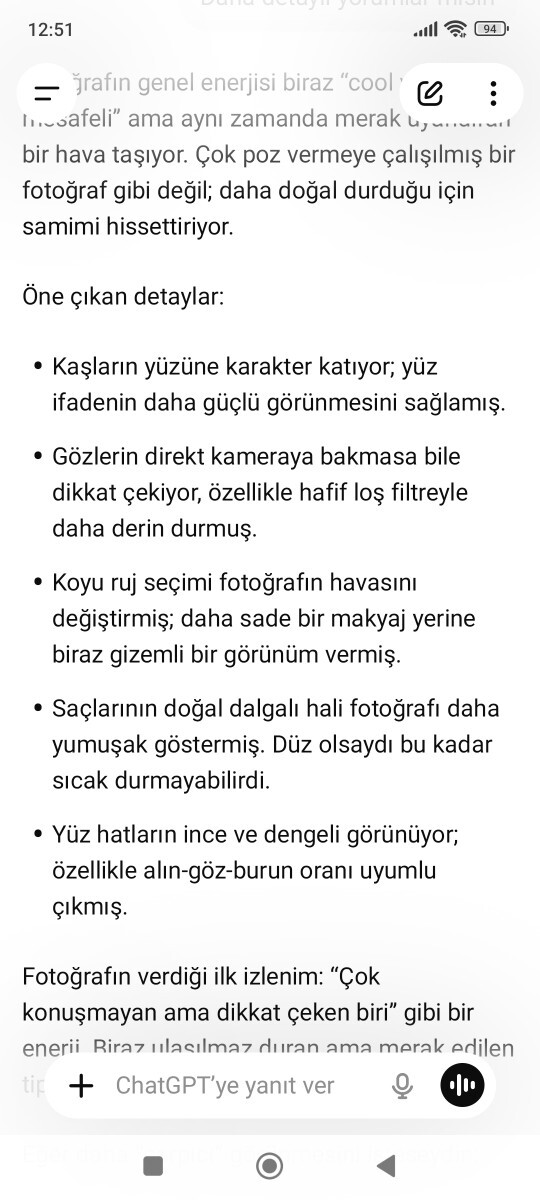 Chat gptye foto yorumlattiniz mi hiç bakalım?