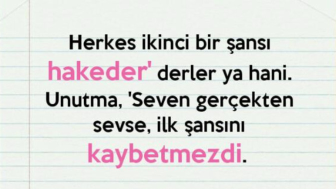 İnsanlara ikinci şans verir misin? Her insan ikinci şansı hak eder mi? Neden?
