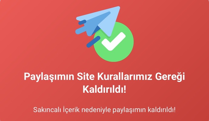 Sorumu neden kaldırdınız?