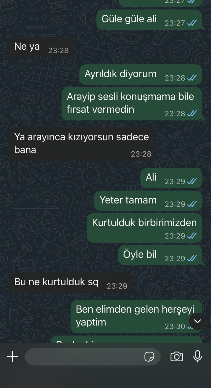 Bu çocuk benden ayrılmak mi istiyor?