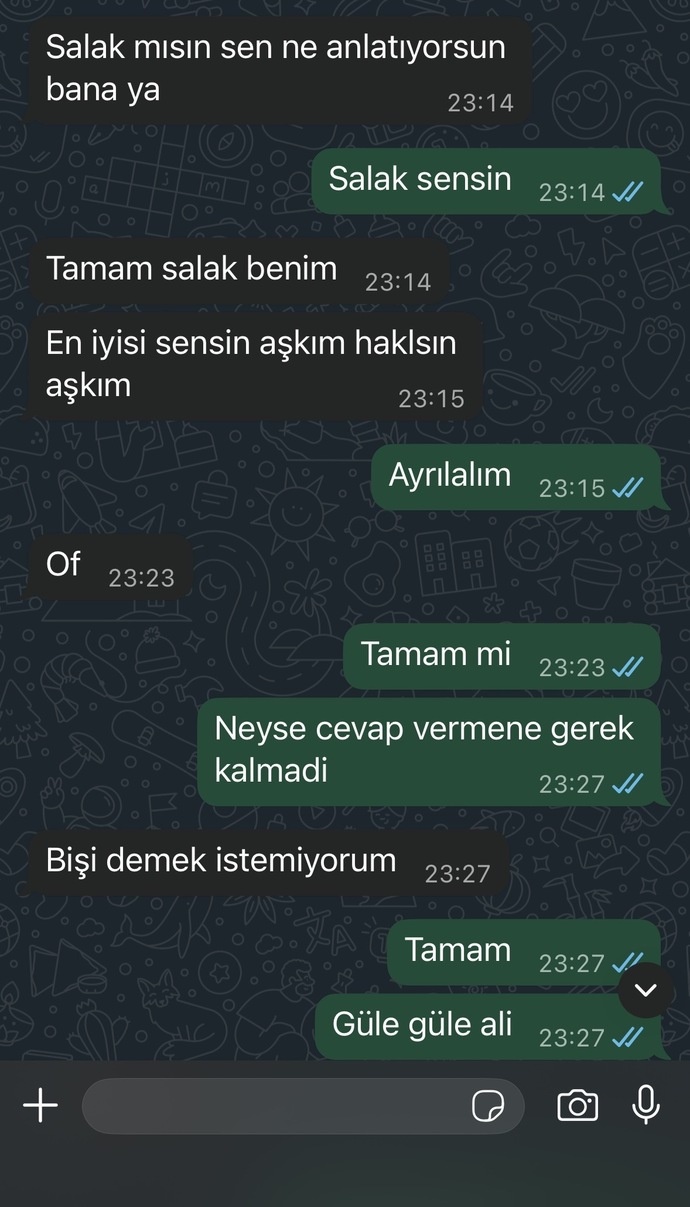 Bu çocuk benden ayrılmak mi istiyor?