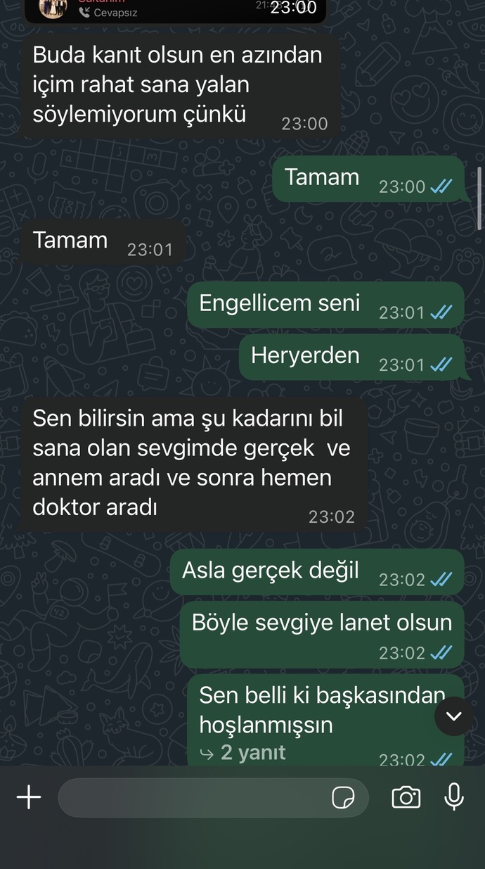 Bu çocuk benden ayrılmak mi istiyor?