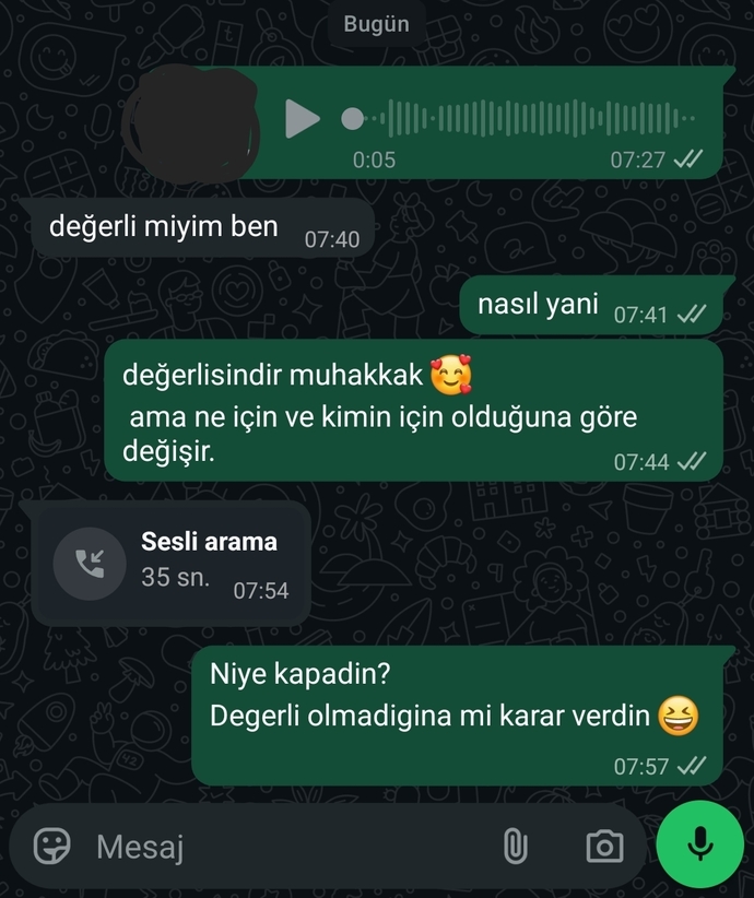 Kimin yanında kendinizi değerli hissediyorsun 🥰❤️?