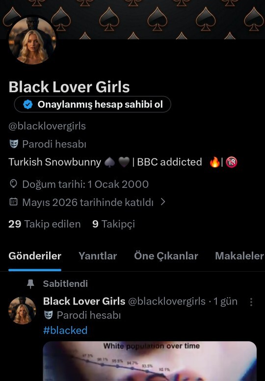 Siyahi erkekleri sevenler için açtığım hesabı nasıl hızlı büyütebilirim?