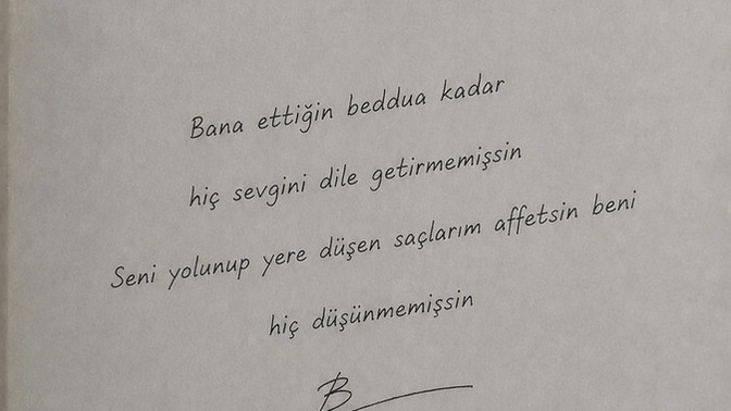 Keşke seni sevmeseydim dediniz mi hiç?