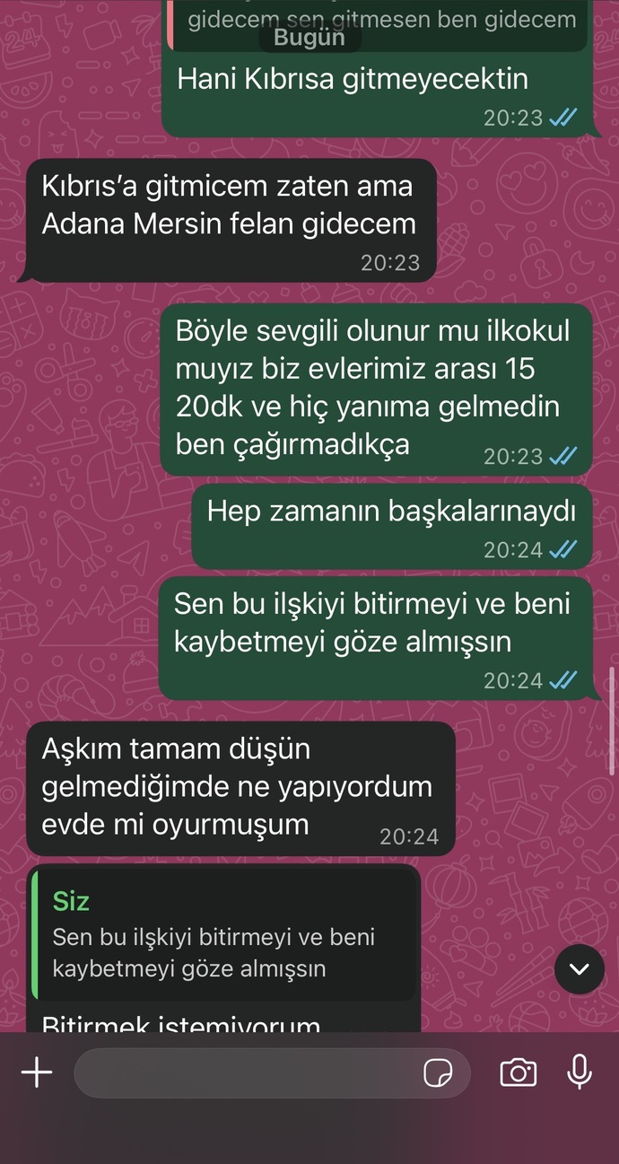Sizce ilgisi bitmiş mi bana karşı ayrılmak mı istiyor?