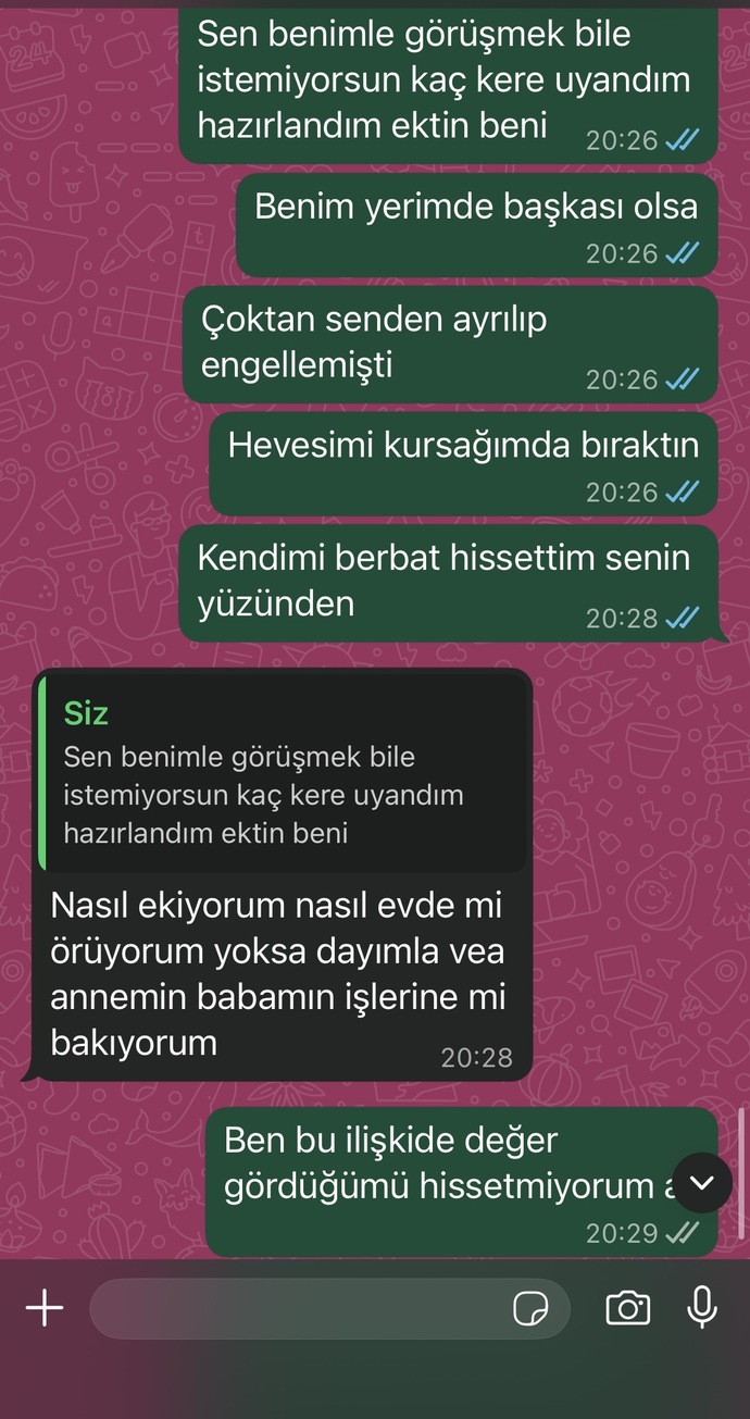 Sizce ilgisi bitmiş mi bana karşı ayrılmak mı istiyor?