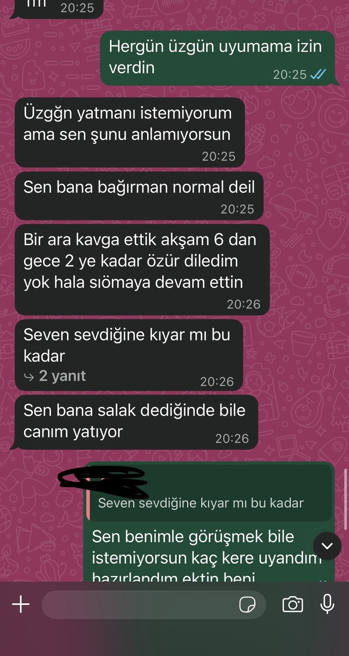 Sizce ilgisi bitmiş mi bana karşı ayrılmak mı istiyor?