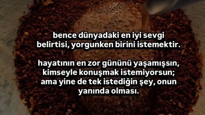 İyi geceler diliyorum 🥰 sizce en bariz sevgi belirtisi nedir?