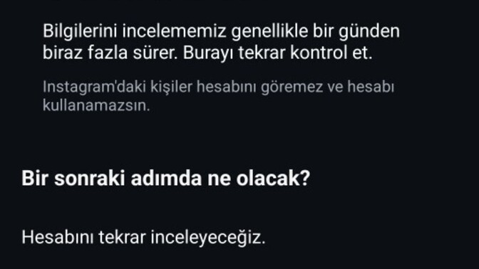 Instagram hesap açılmıyor, sizce kalıcı olarak mı kapandı yoksa daha beklemeli miyim?