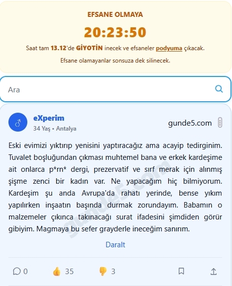 Muzip itiraflar okumayı seven var mı, siz de benim gibi bu tür itiraflara bayılıyor musunuz?