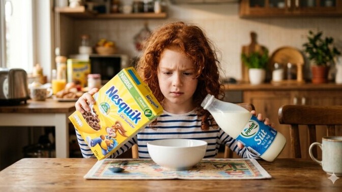Sence kaseye önce süt mü koyulur yoksa nesquik mi?