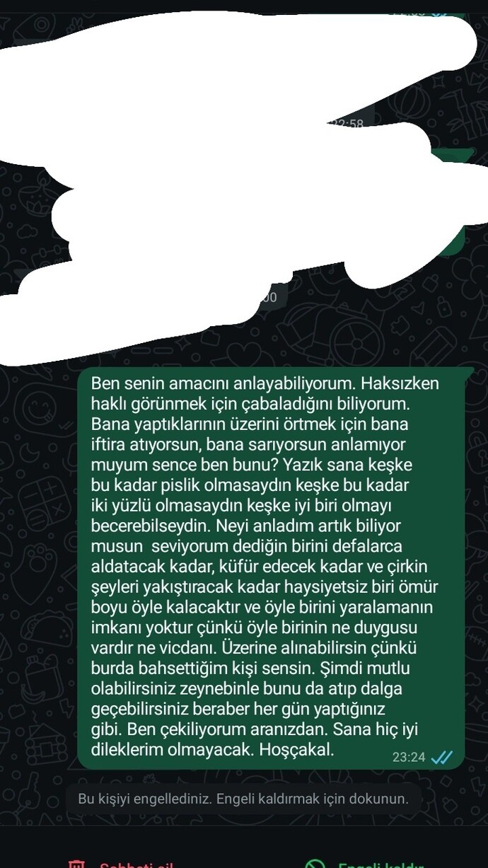 Bi kulağından girip diğerinden çıkmıştır, hiç bir şey hissetmemiştir değil mi?