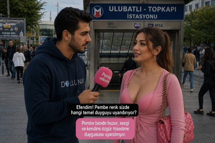 Efendim! Pembe renk sizde hangi temel duyguyu uyandırıyor?