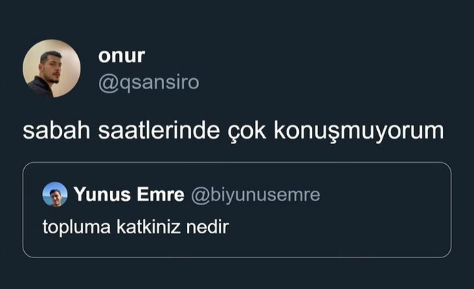 Topluma faydanız nedir?