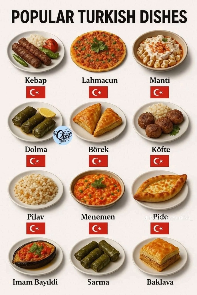 Bu tabloda en sevdiğin yemek hangisi olur?