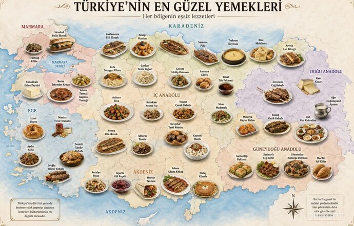 Lezzetli yemek denilince aklınıza hangi bölge geliyor?