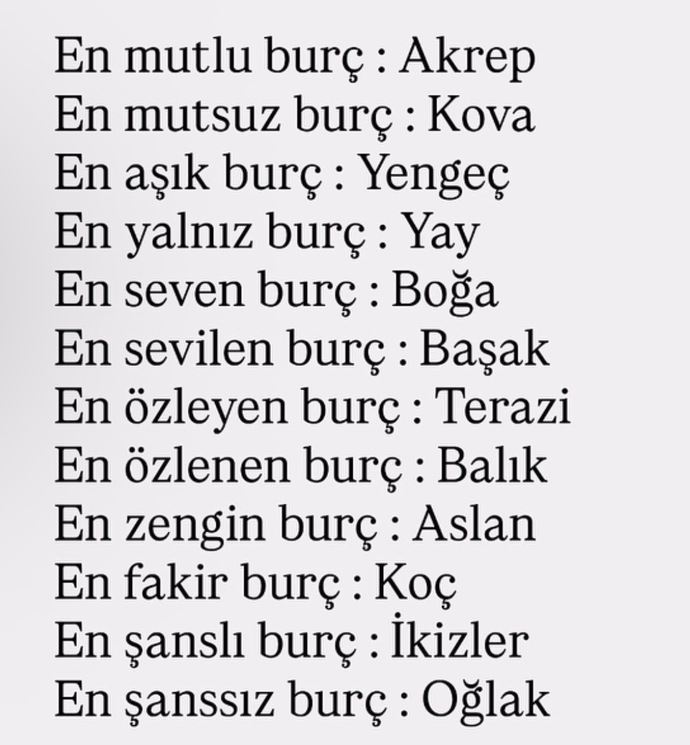 Siz bu ayın hangi en burcu olmuşsunuzz?