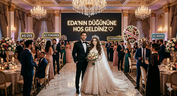 Düğünüme hepinizi davet ettim ve geldiniz, teşekkürler hepinize. Beğendiniz mi düğünümü?