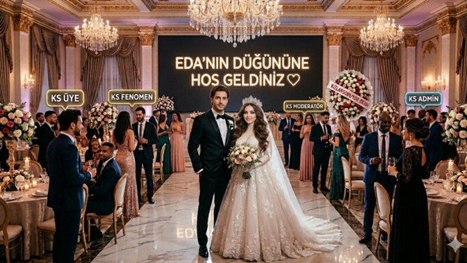 Düğünüme hepinizi davet ettim ve geldiniz, teşekkürler hepinize. Beğendiniz mi düğünümü?