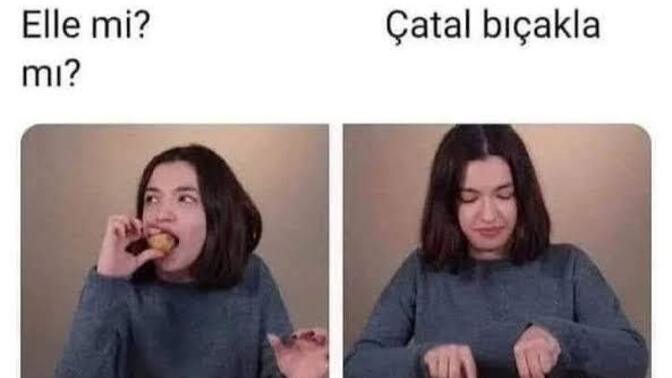 Baklavayı elinle mi yersin çatalla mı?