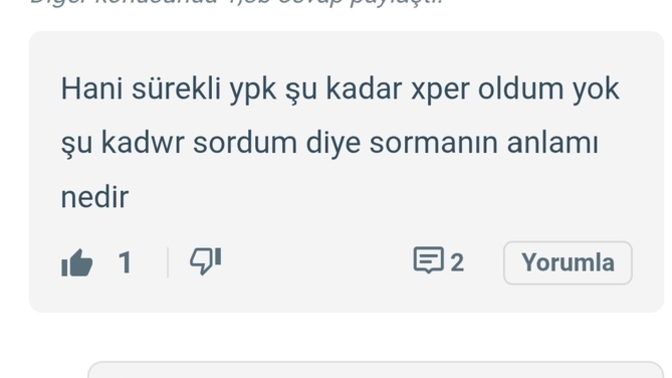 Sizi de burada uğraşanlar oluyor mu?