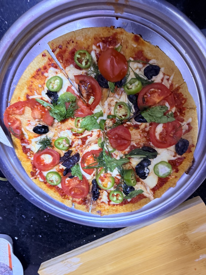 Yulaftan fit pizza yaptım nasıl olmus?