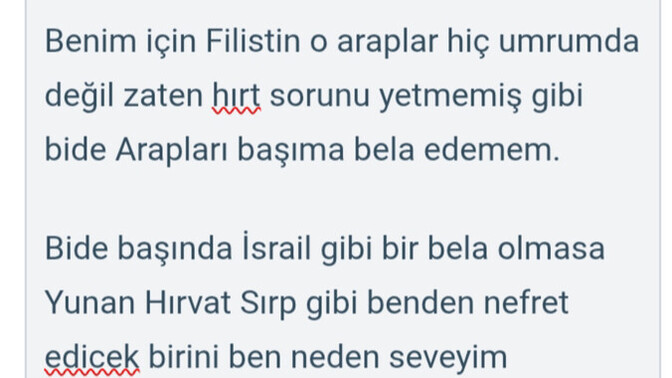 Filistin sizin için herşeyden önemli mi?