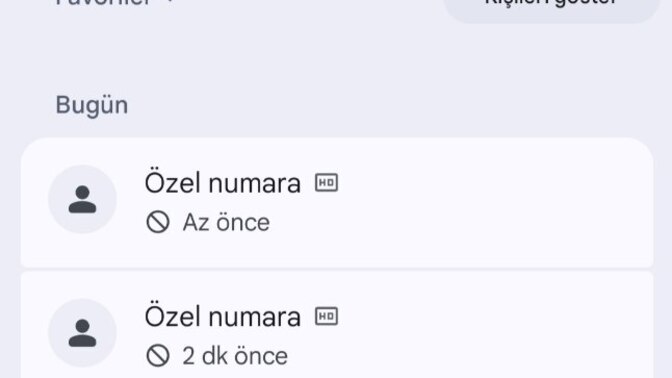 Özel numara aradığında telefonum çalmıyor, spam ya da çağrı geçmişine düşmesini nasıl düzeltirim?