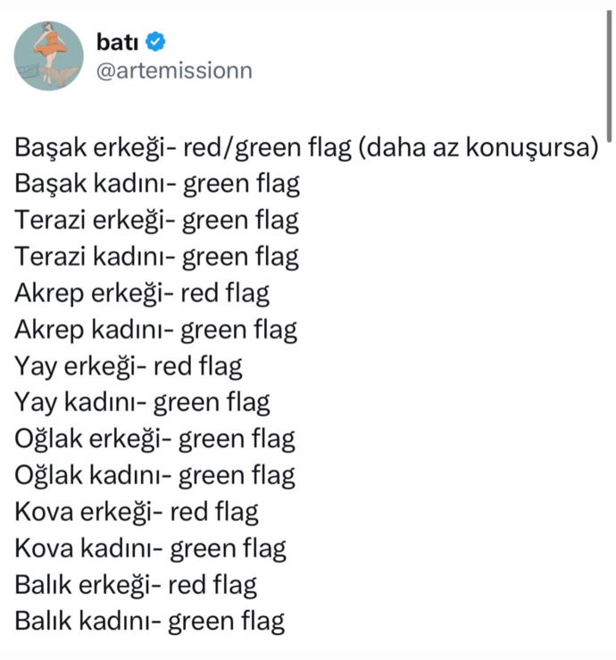 Red flag mısınız, green flag mı?