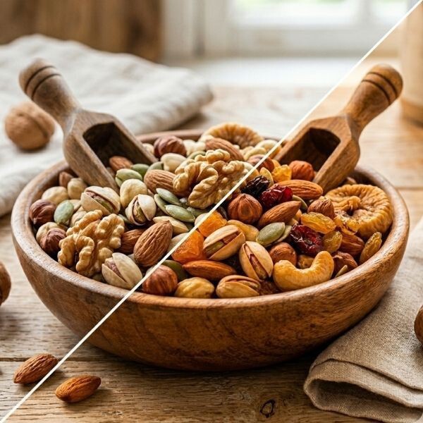 Kuruyemişi çiğ mi seversin, kavrulmuş mu?