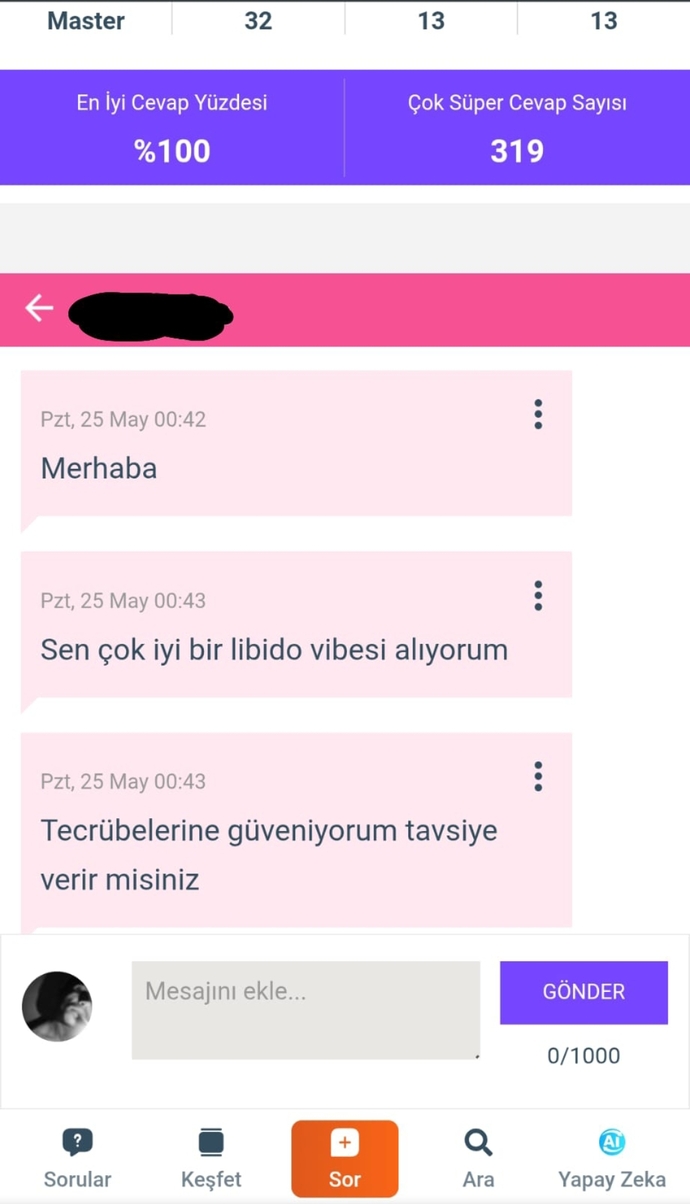 İlişkiler konularında tecrübeli misiniz?