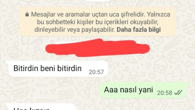 Patronumun yazdiği mesaja bakar mısınız?