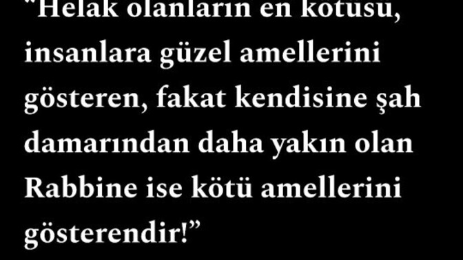 Insan kendine zulmetmeyi nasılbırakır?