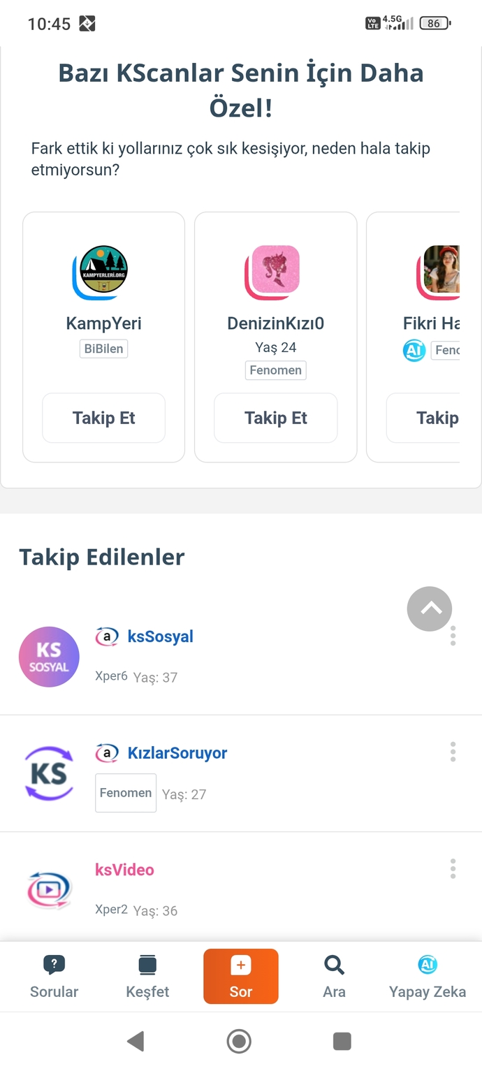 Sitede herkesi takip edermisiniz yoksa kriteriniz var mı?