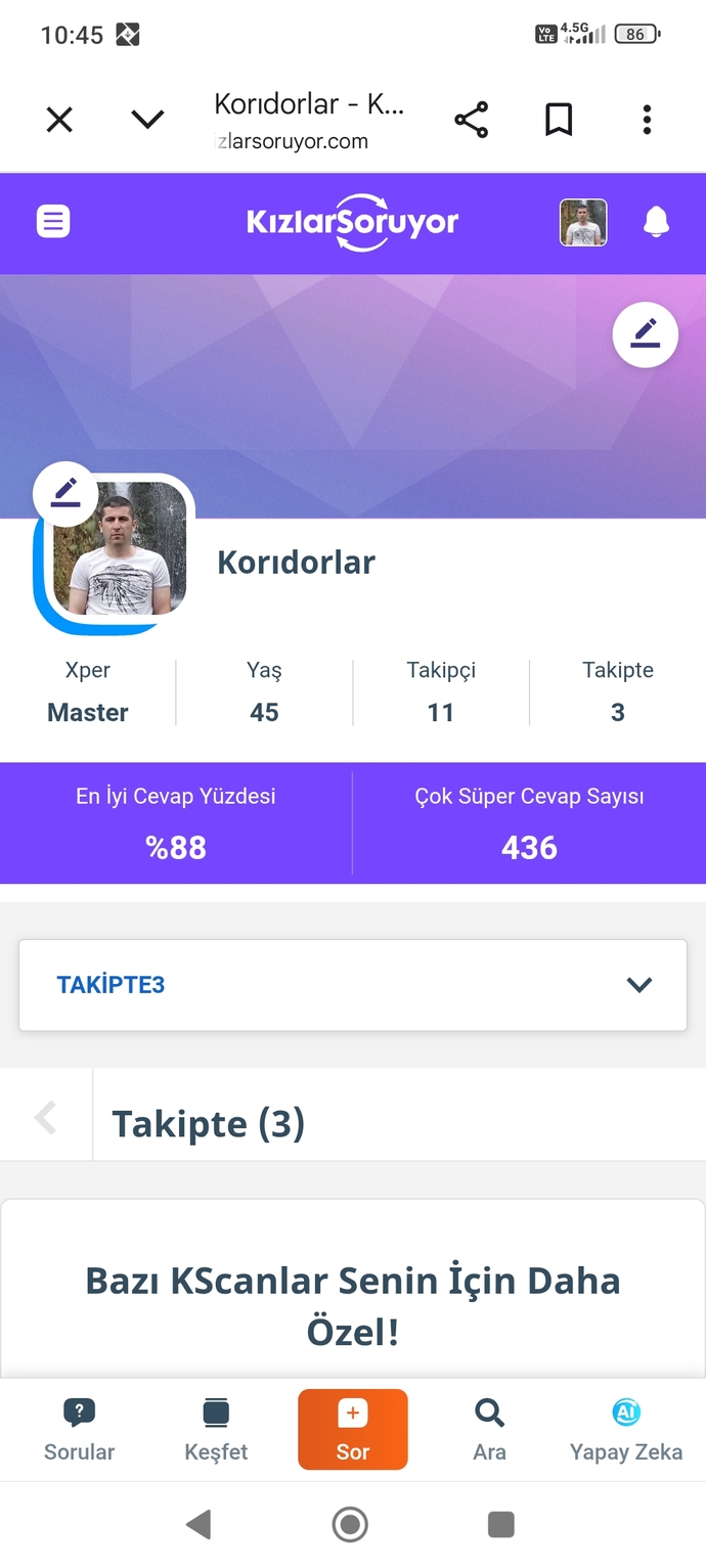 Sitede herkesi takip edermisiniz yoksa kriteriniz var mı?