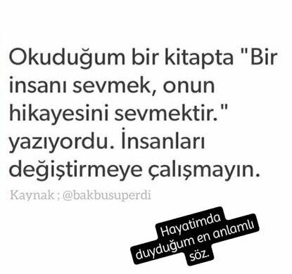 İnsanları değiştirmeye çalışır mısın?