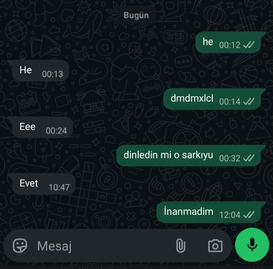 Flört durumu üzerine?