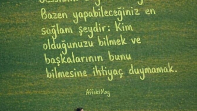Sessizligi sever misiniz?