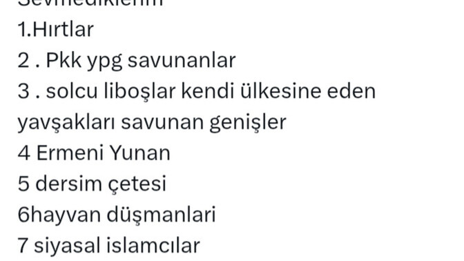 Türkiye de neleri sevmiyorsunuz?
