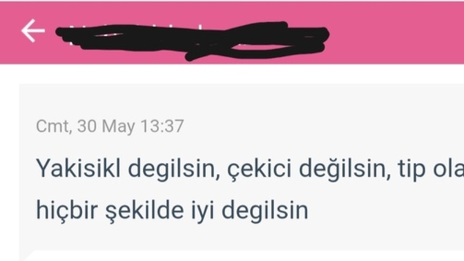 Böyle bir mesaj alsanız üzülür müsünüz?