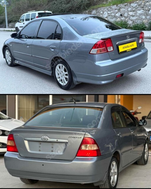 Corolla E120 mi Civic Es7 (VTEC 2) mi?