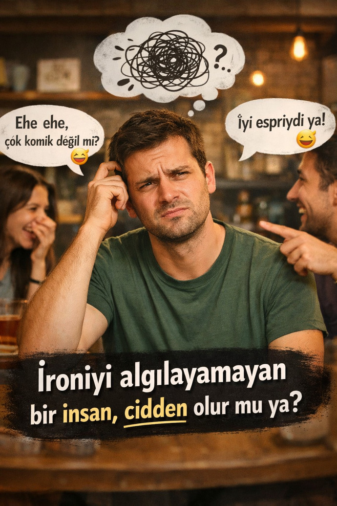 İroniyi algılayamayan bir insan, cidden olur mu ya?