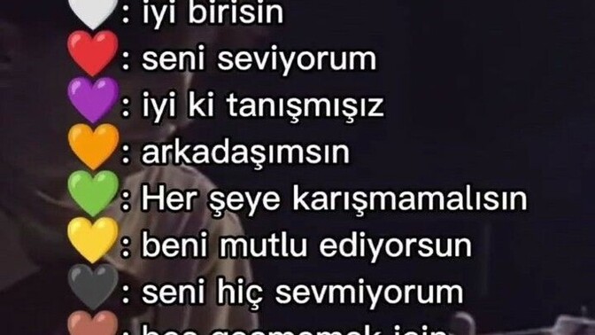 Benim için hangi renk kalbi tercih edersin?