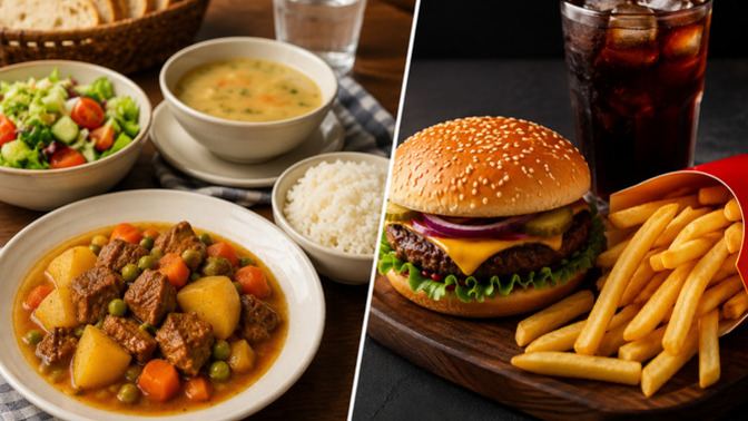 Ev yemeği mi, fast food mu?