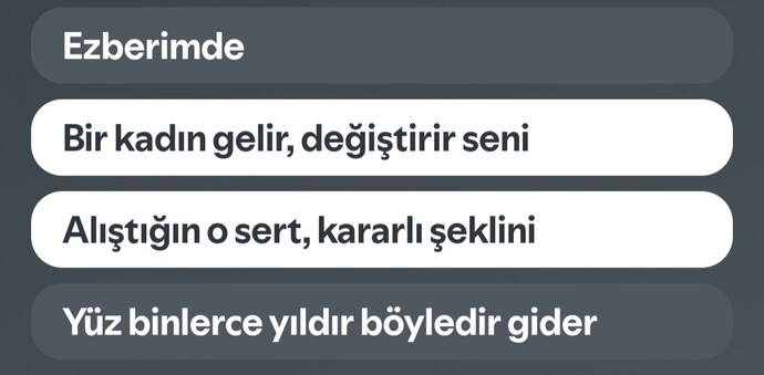 Hiç bir erkek/kadın sizi değiştirdi mi?