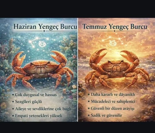 Gündüzleri bile gece modunda takılıyorum! Yengeç burcu 🦀 olmaktan bıktınız mı?