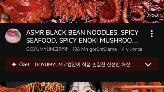 ASMR Yemek videolarını sever ve izler misiniz?