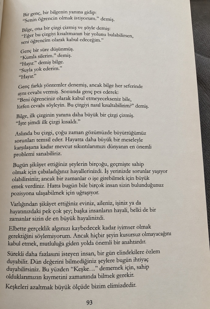 Bir kitaptan çok güzel bir yazı paylaştım Lütfen okuyun katılıp katılmadığınızı bana yazın Çok doğru değil mi?